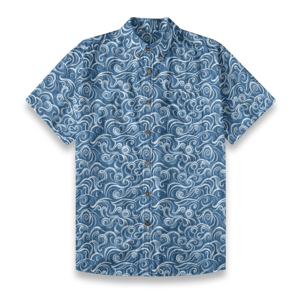 Thalassa Blue - Men's Cotton Shirt