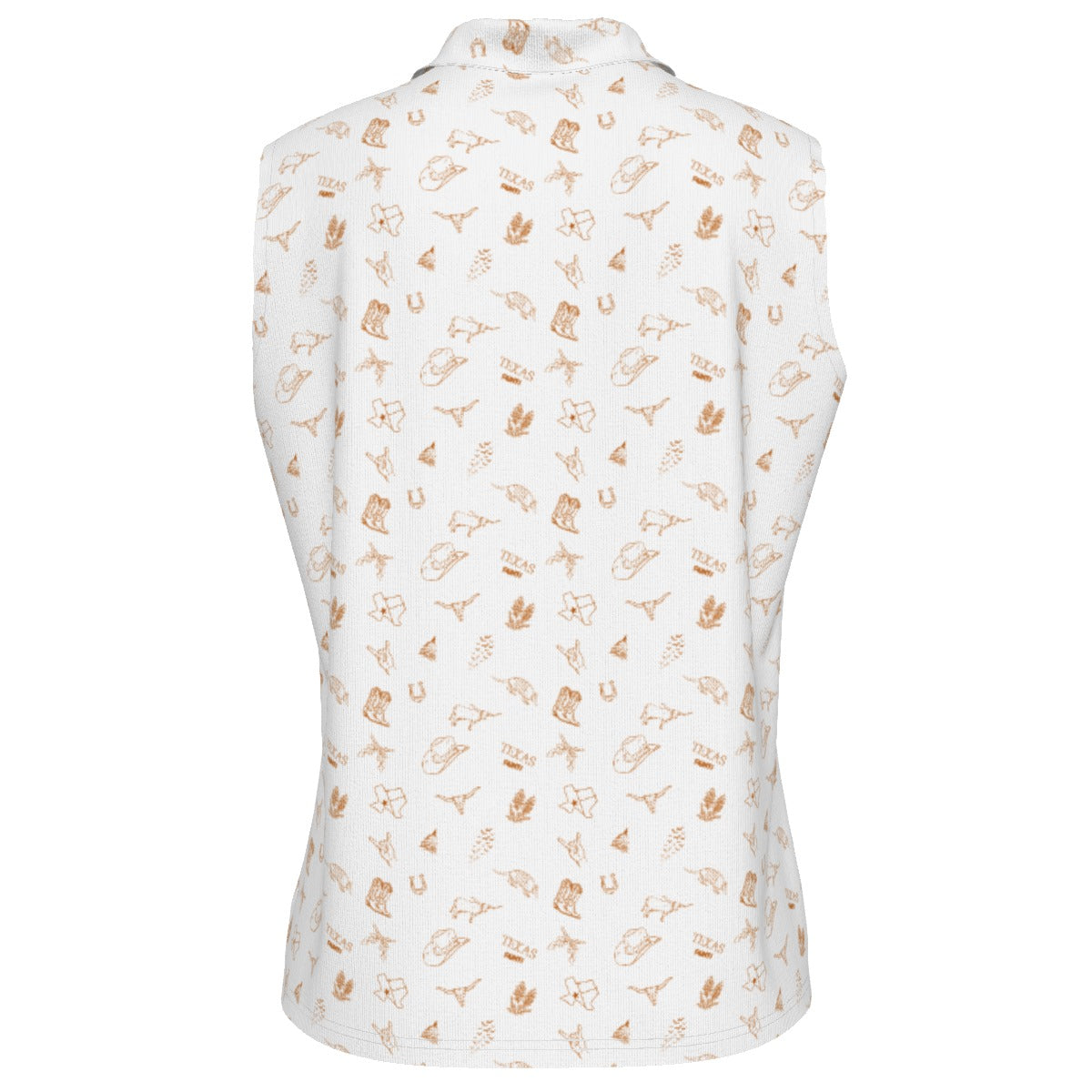 Texas Fight White - Women's Sleeveless Polo