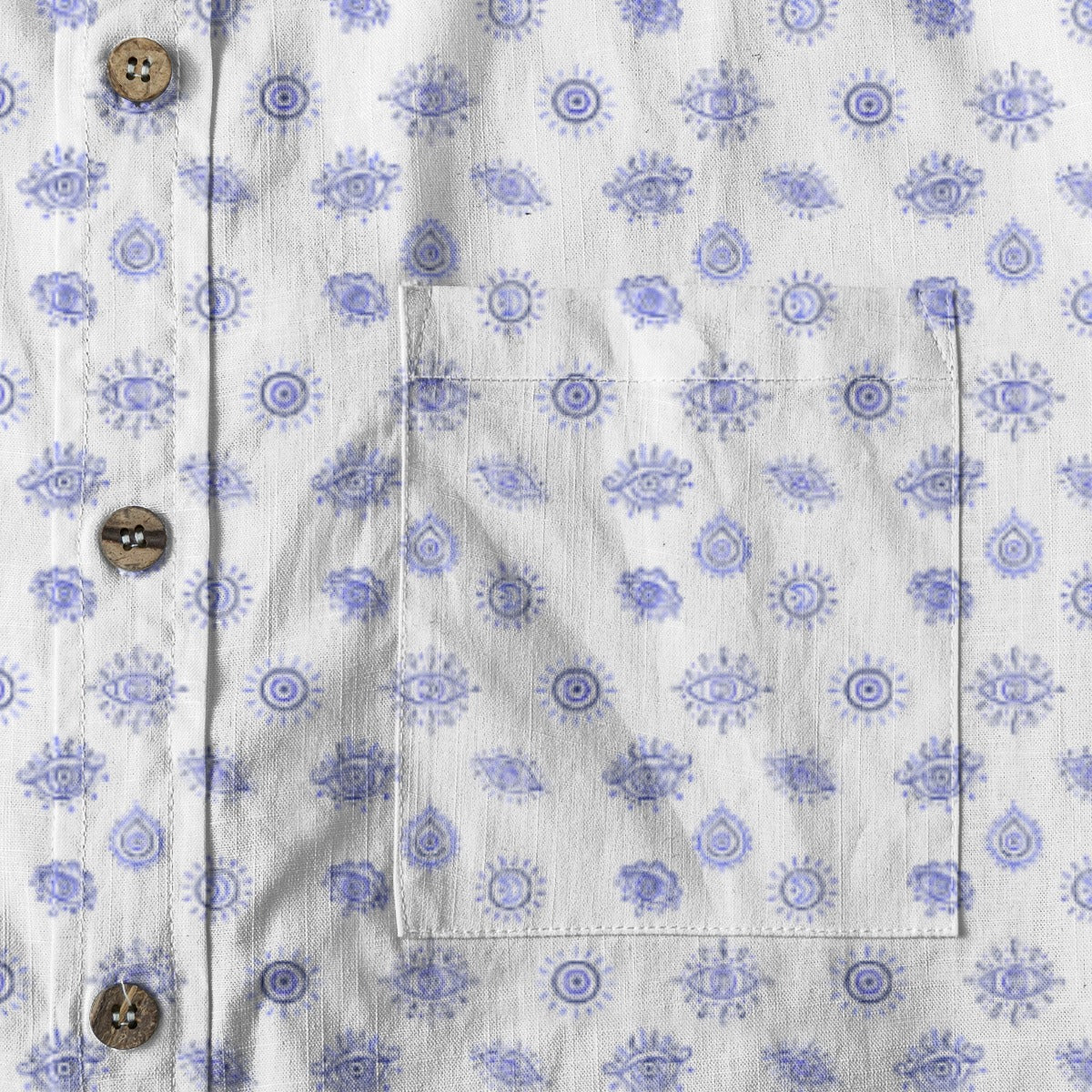 Blue Mati - Men's Cotton Shirt