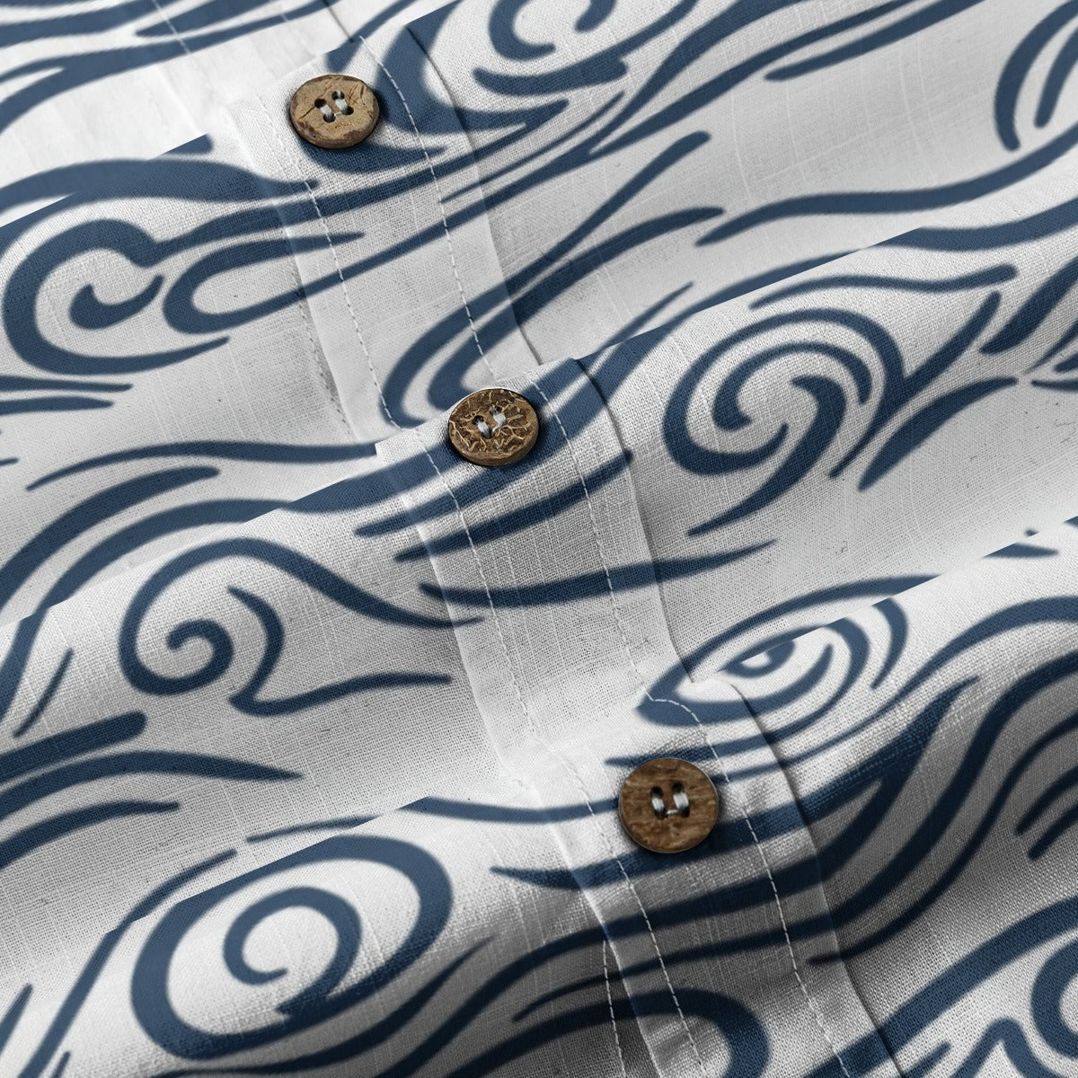 Cycladic Sea - Men's Cotton Shirt