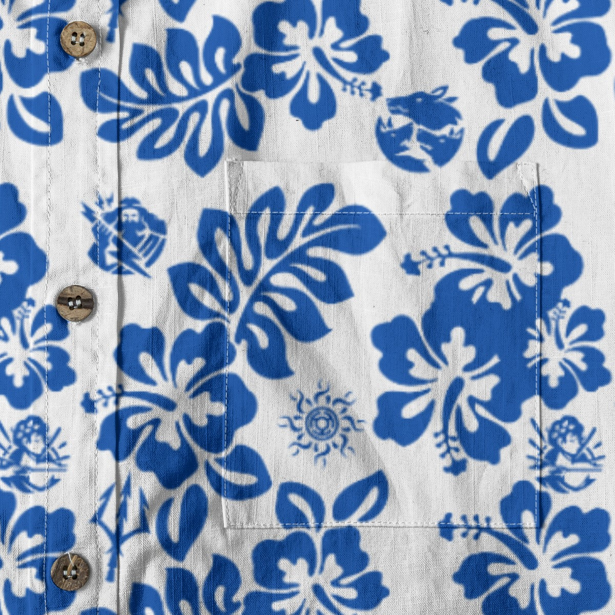 Aegean Blooms - Men's Cotton Shirt