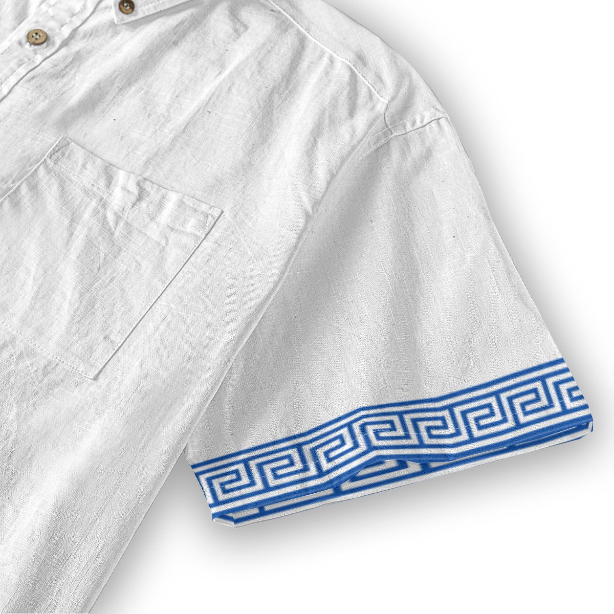 Aegean Blue - Men's Cotton Shirt