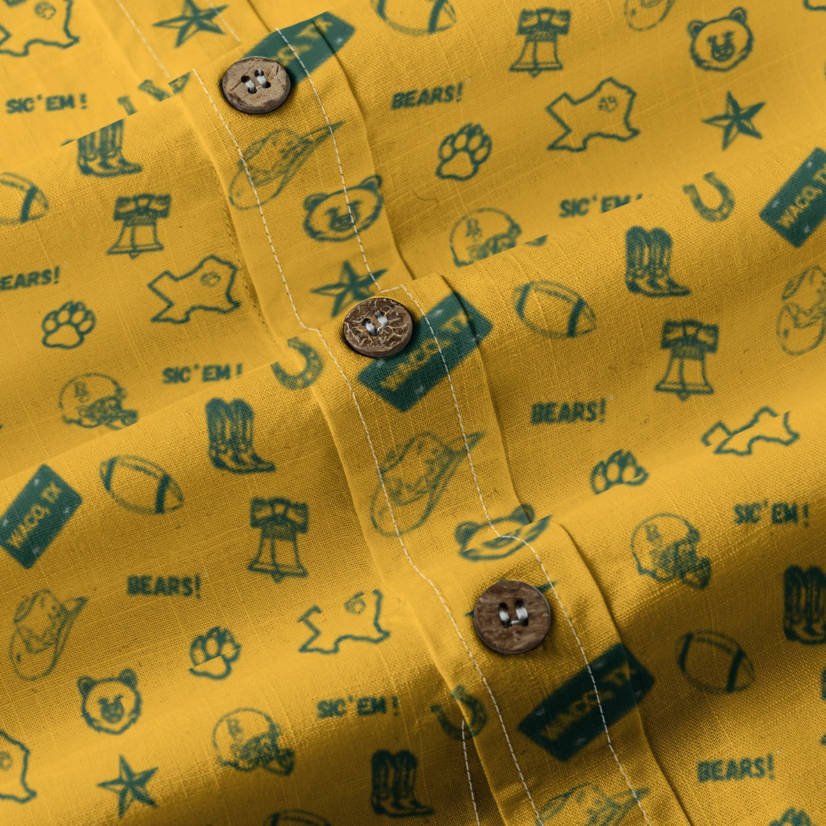 Go Bears! Yellow - Men's Cotton Shirt