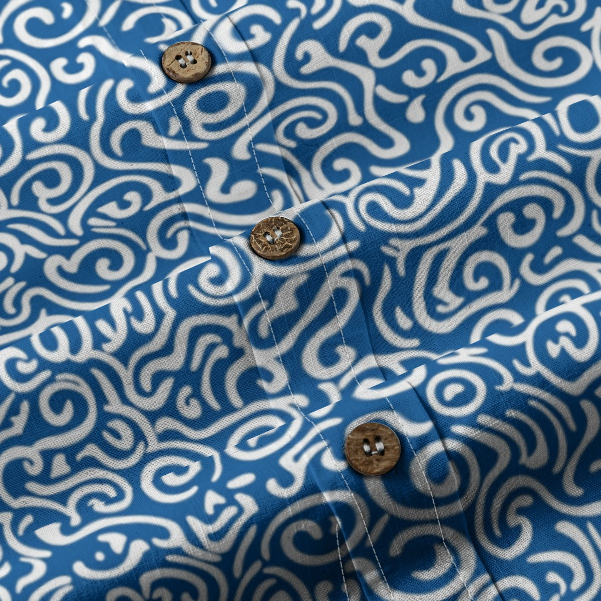 Poseidon's Wave - Men's Cotton Shirt