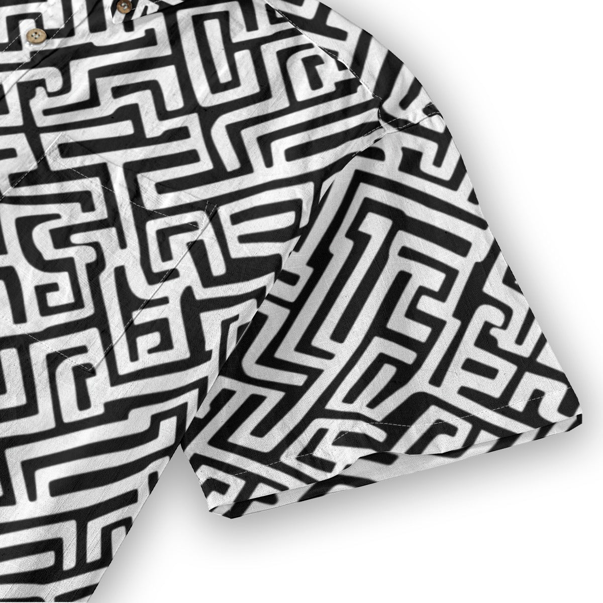 Meandering in Mykonos - Men's Cotton Shirt