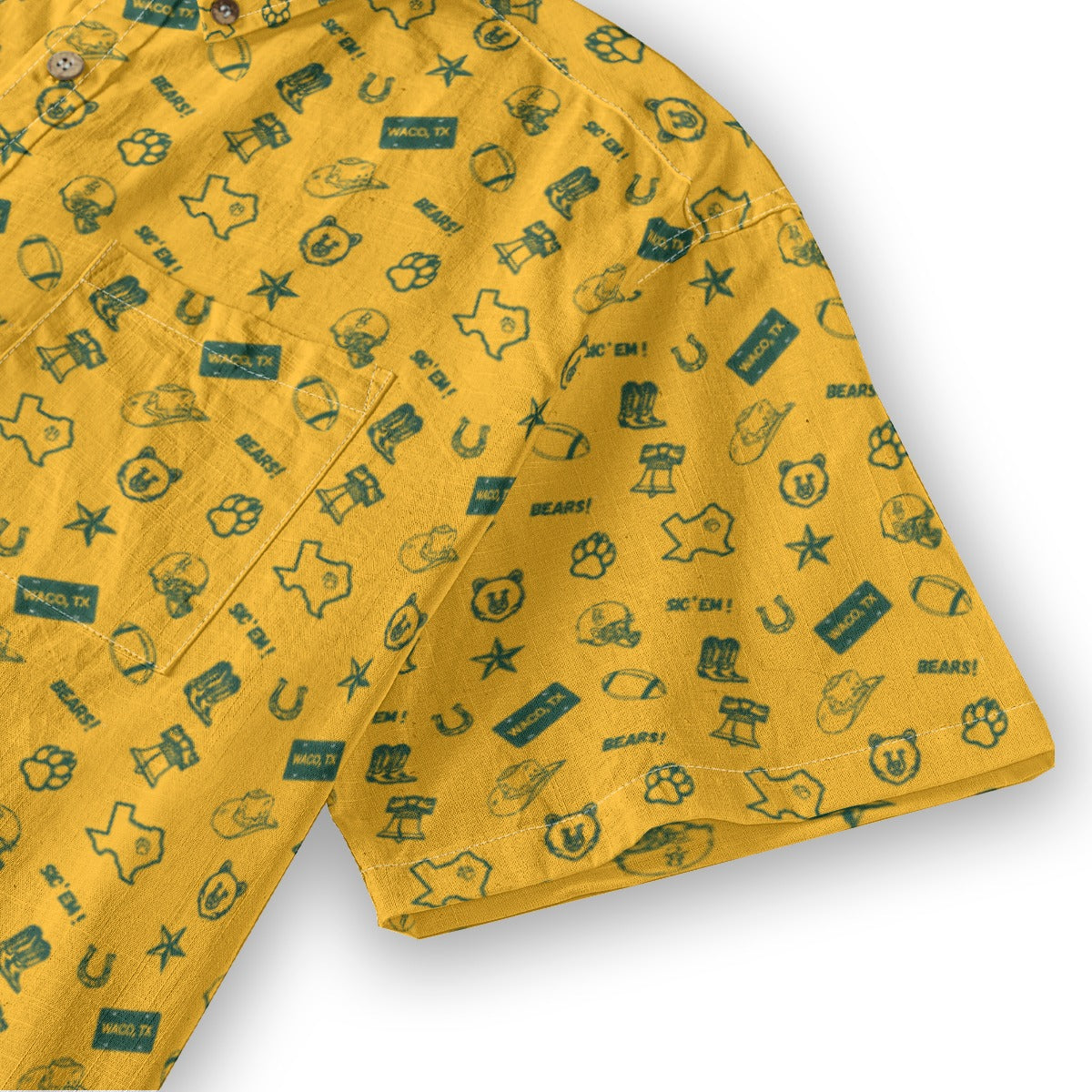 Go Bears! Yellow - Men's Cotton Shirt