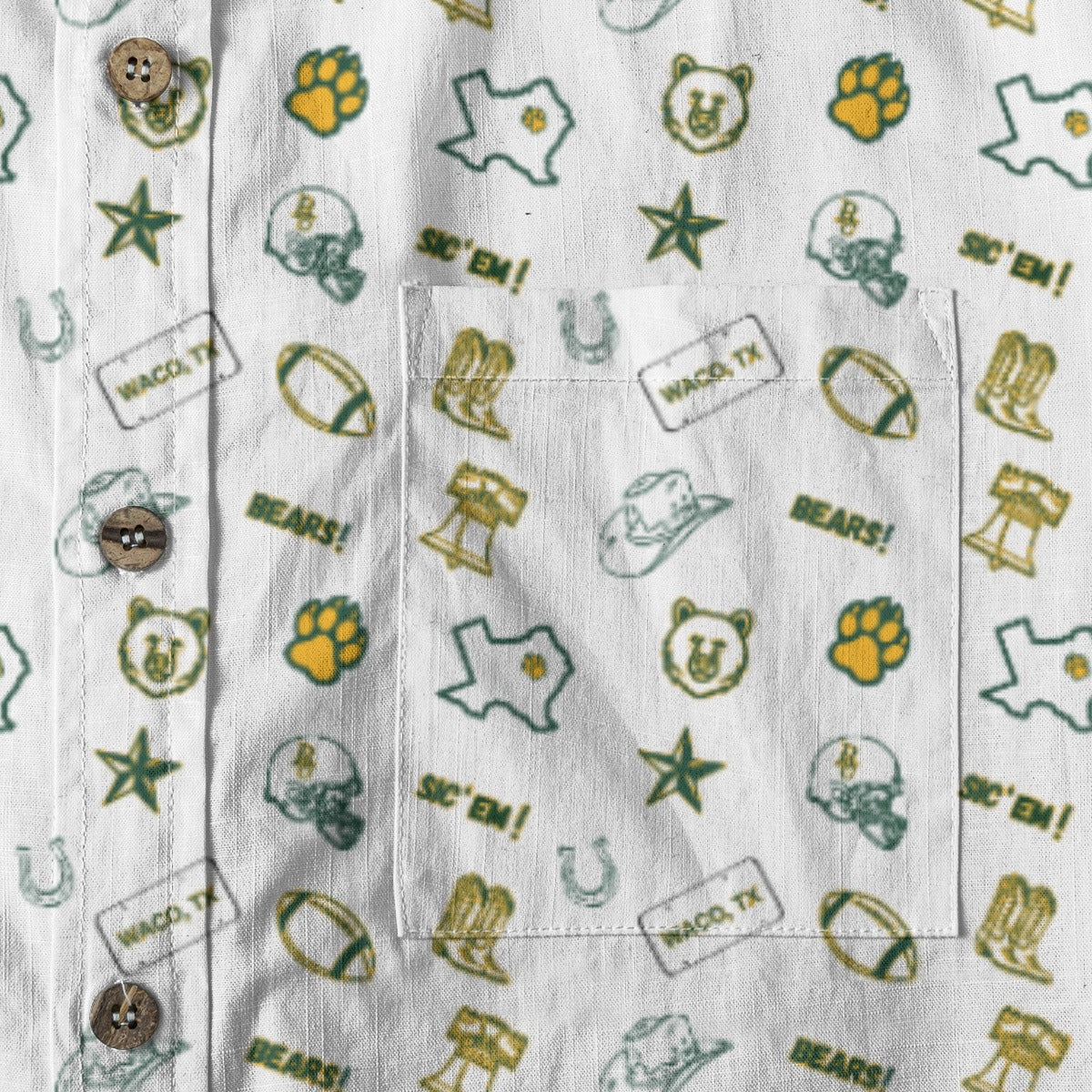 Go Bears! White - Men's Cotton Shirt