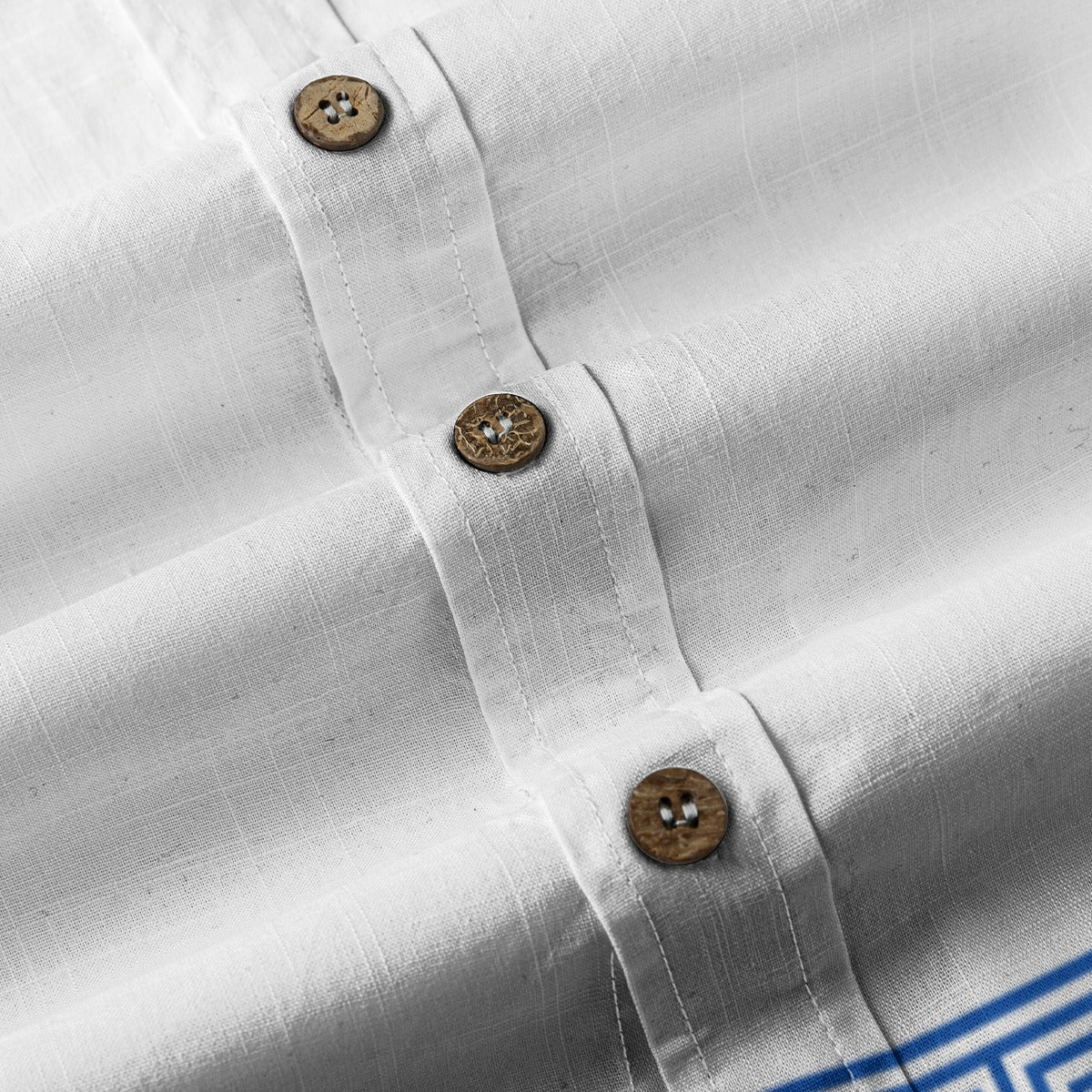 Aegean Blue - Men's Cotton Shirt