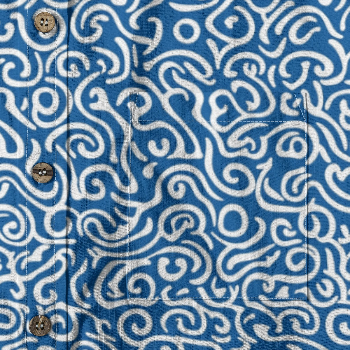 Poseidon's Wave - Men's Cotton Shirt