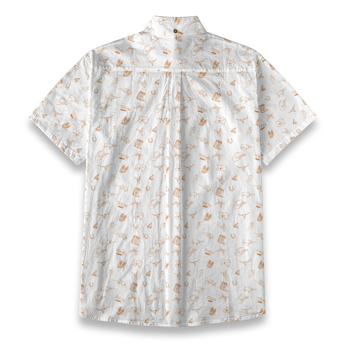 Texas Fight White - Men's Cotton Shirt