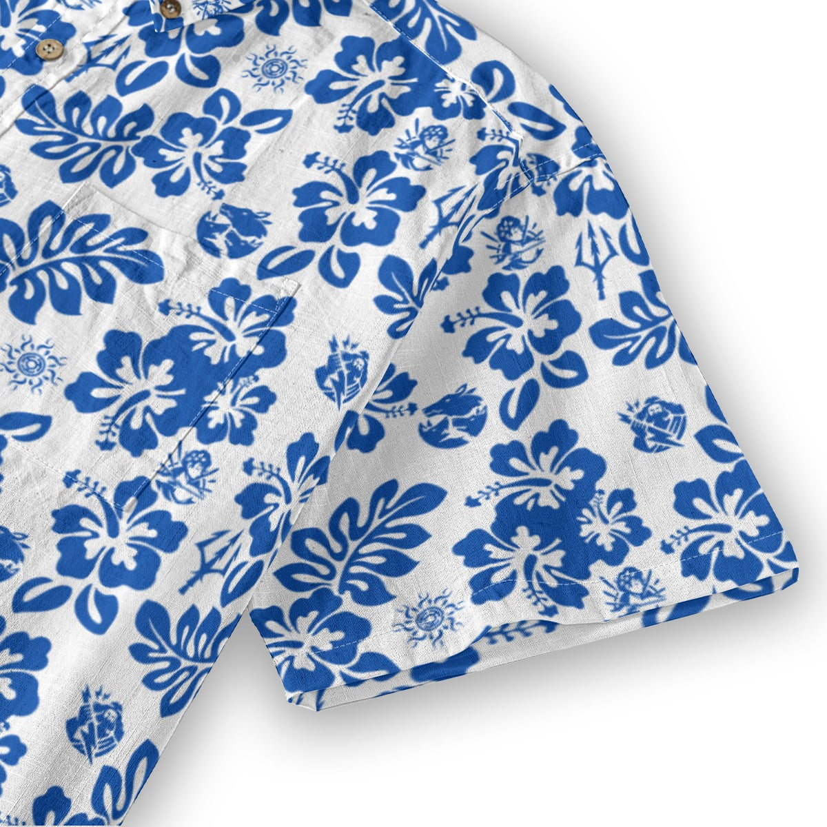 Aegean Blooms - Men's Cotton Shirt