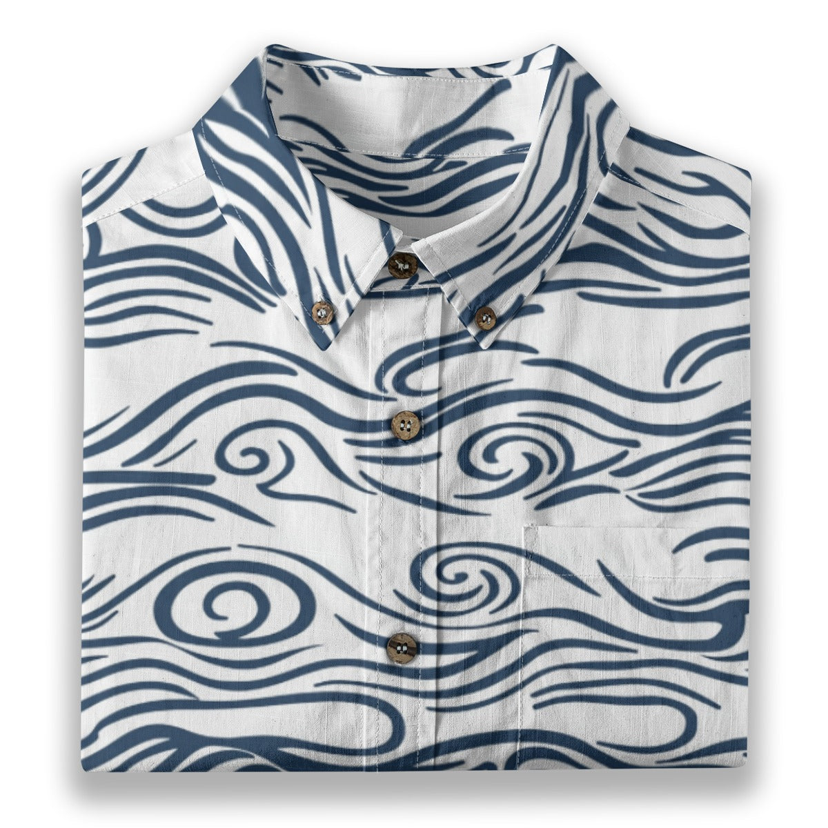 Cycladic Sea - Men's Cotton Shirt