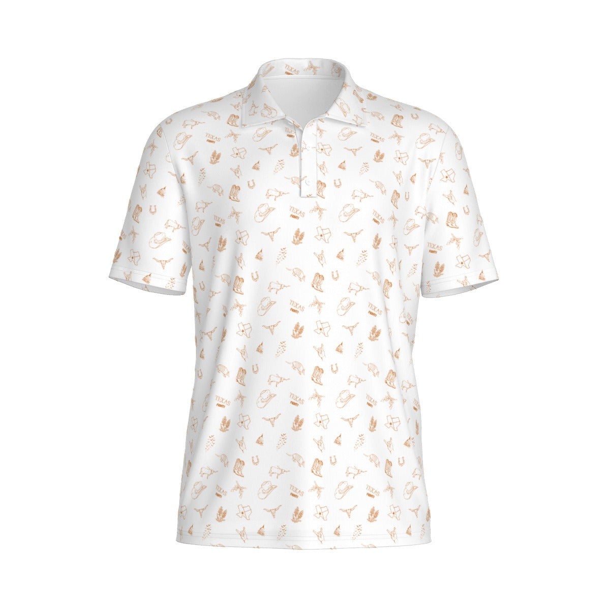 Texas Fight - White - Men's Polo Shirt