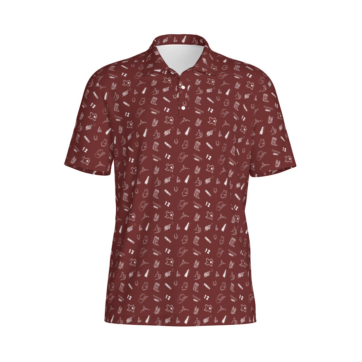 Farmers Fight - Maroon - Men's Polo Shirt