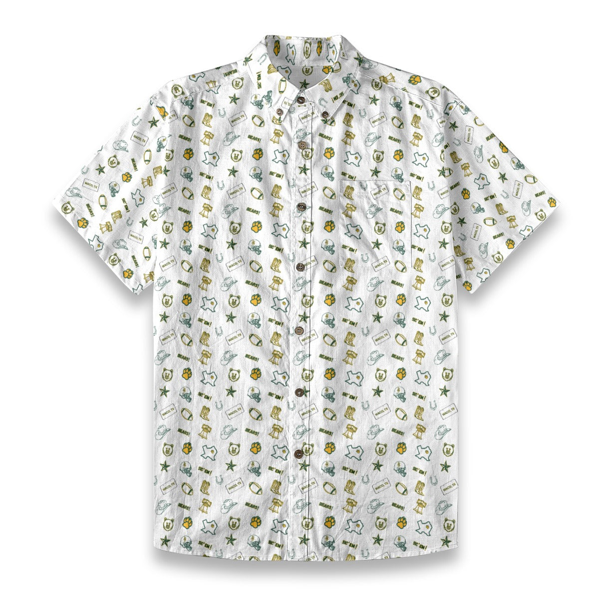 Go Bears! White - Men's Cotton Shirt
