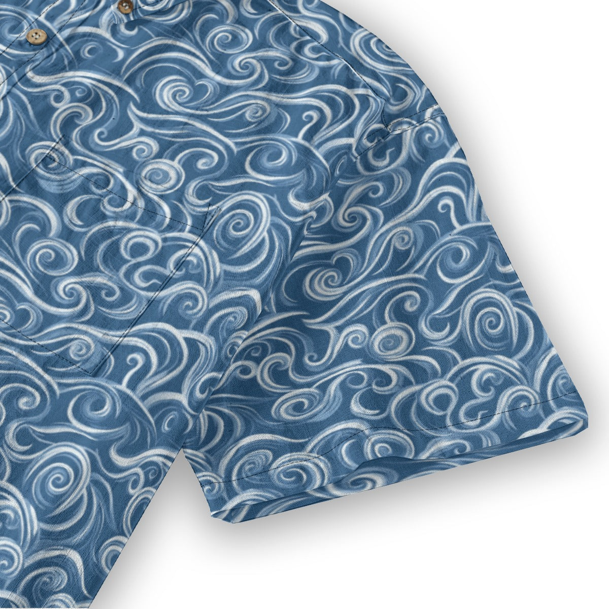Thalassa Blue - Men's Cotton Shirt