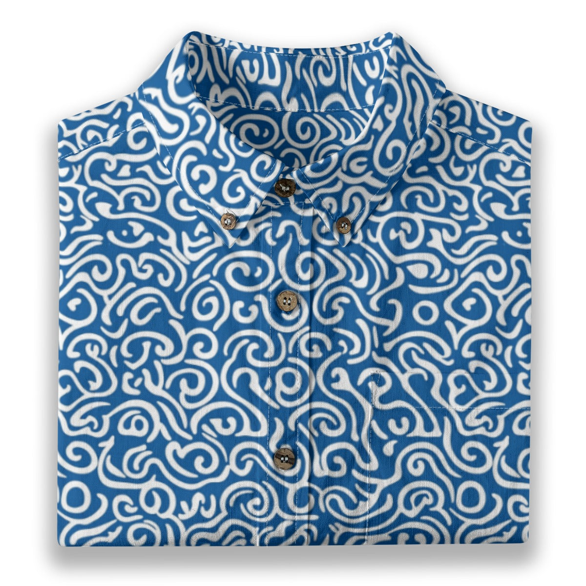 Poseidon's Wave - Men's Cotton Shirt