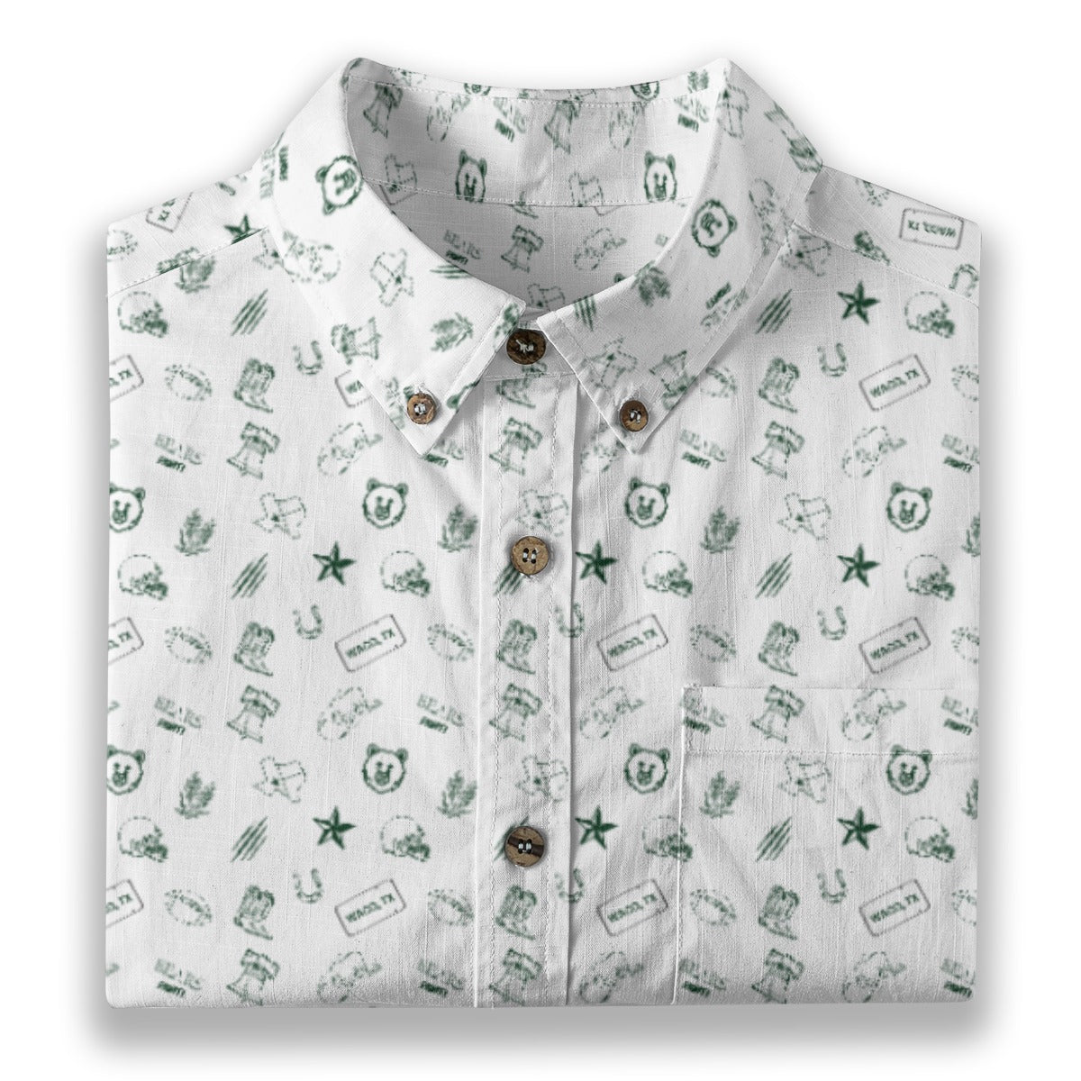 Bears Fight - Men's Cotton Shirt