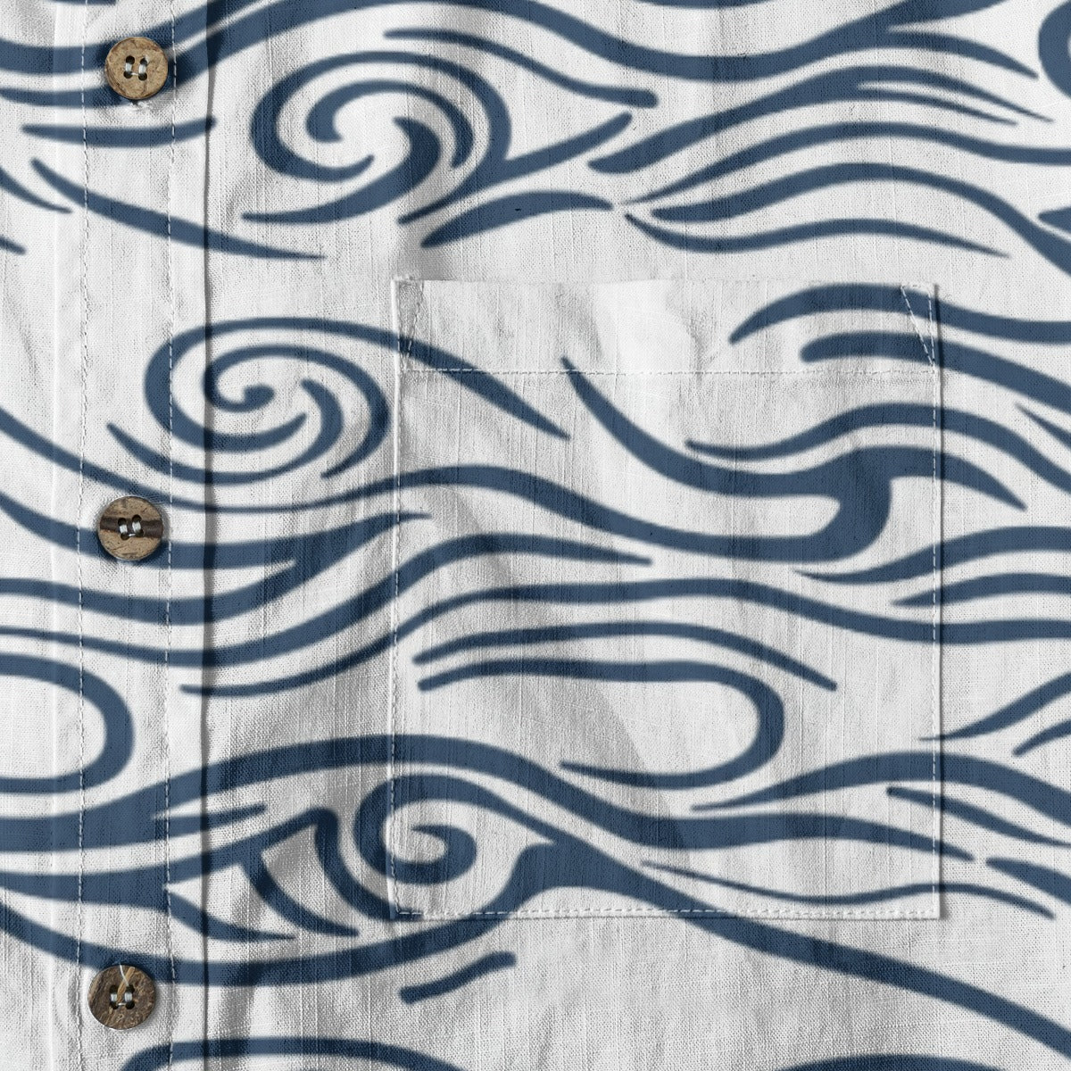 Cycladic Sea - Men's Cotton Shirt