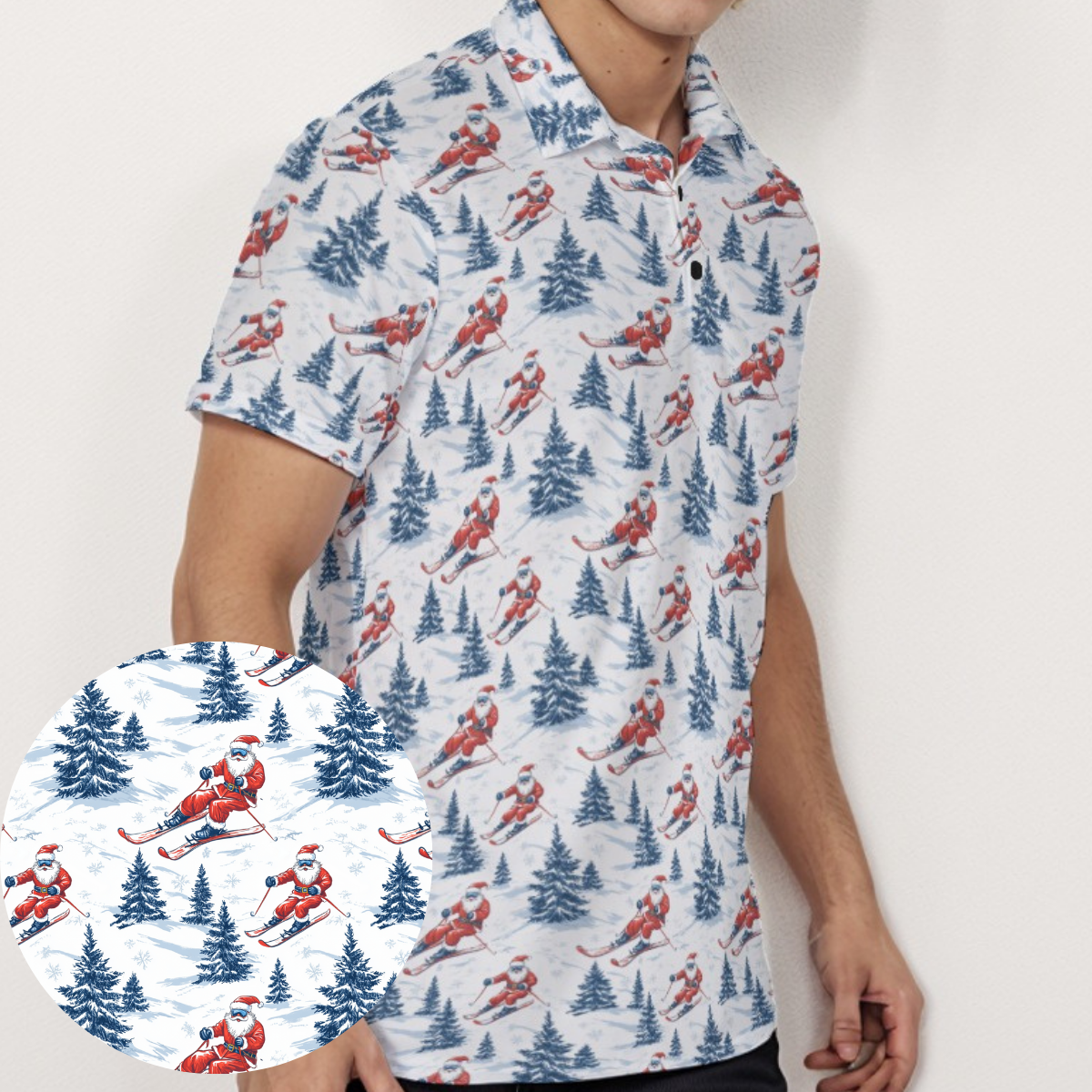 Santa Ski - Men's Polo Shirt