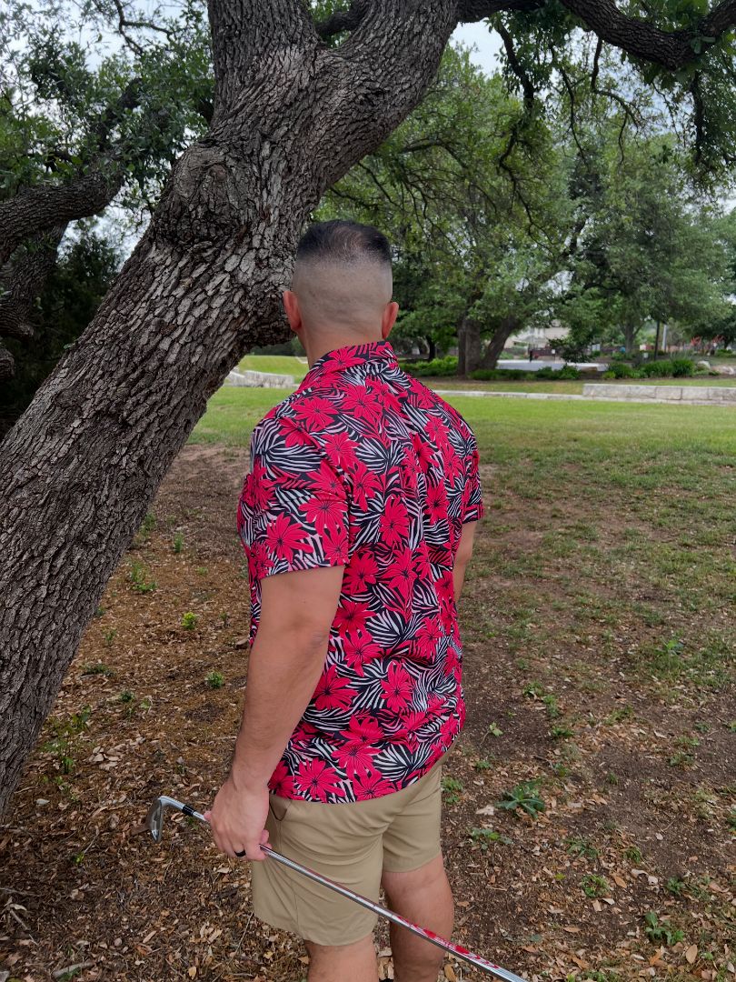 Red Hawaii - Men's Polo Shirt