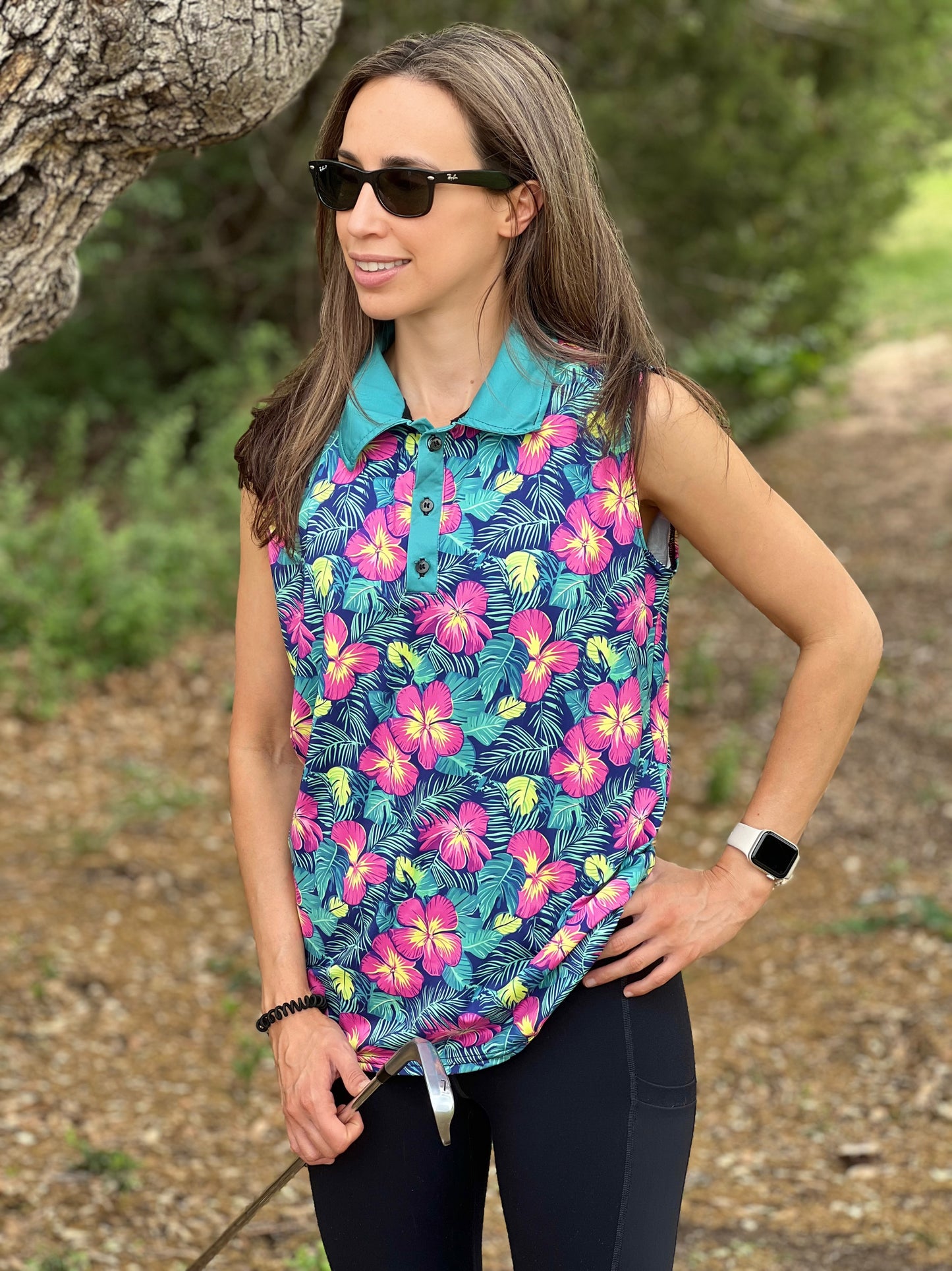 Tiki Time - Women's Sleeveless Polo