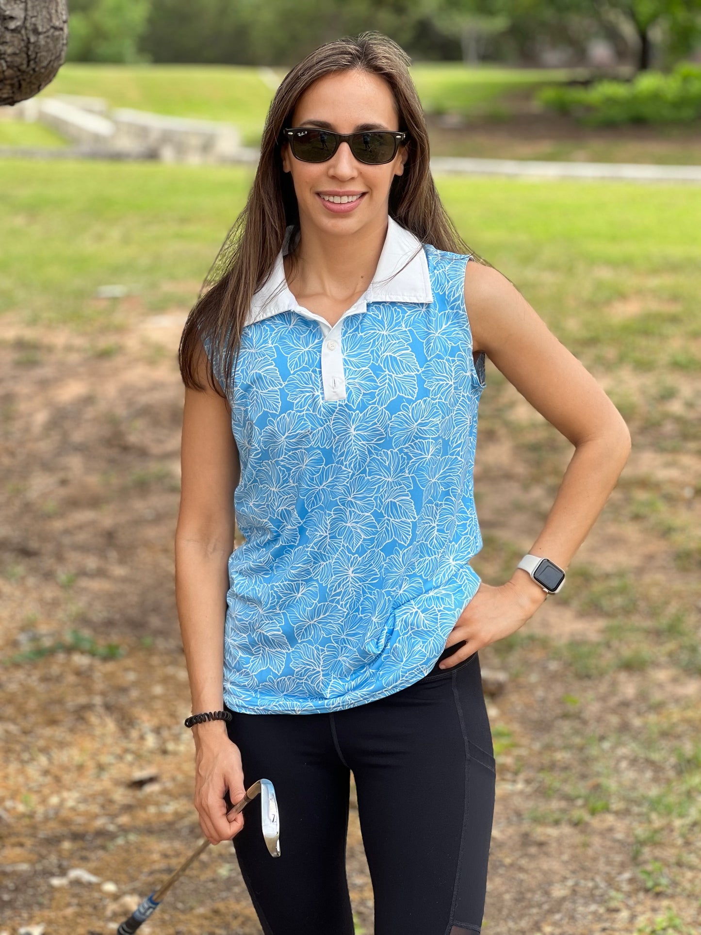 Blue Wave - Women's Sleeveless Polo