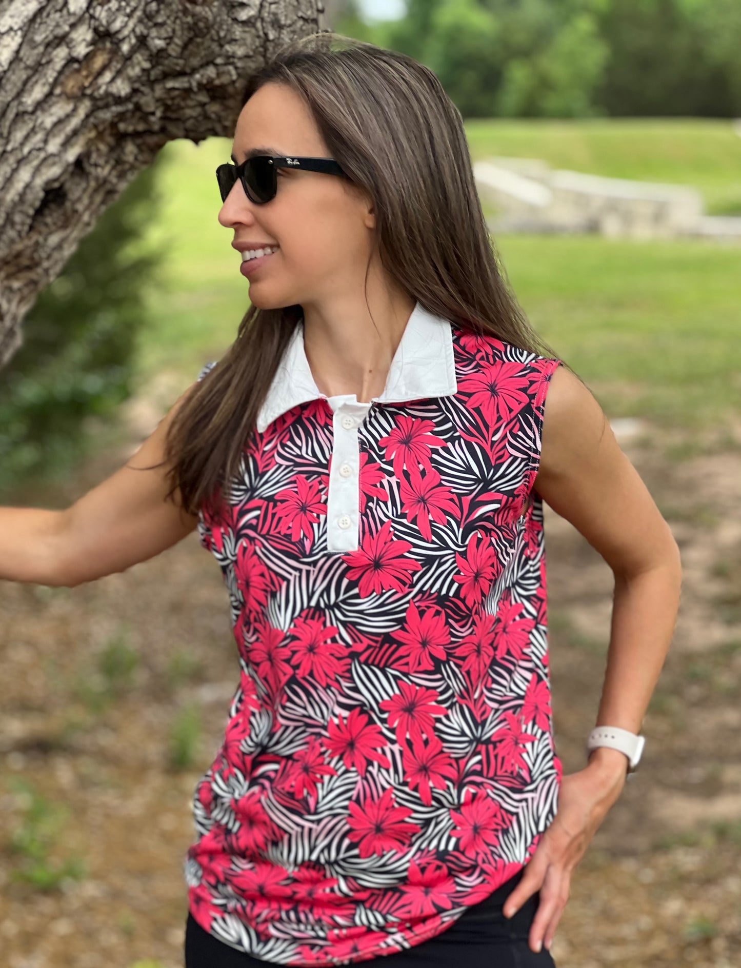 Red Hawaii - Women's Sleeveless Polo