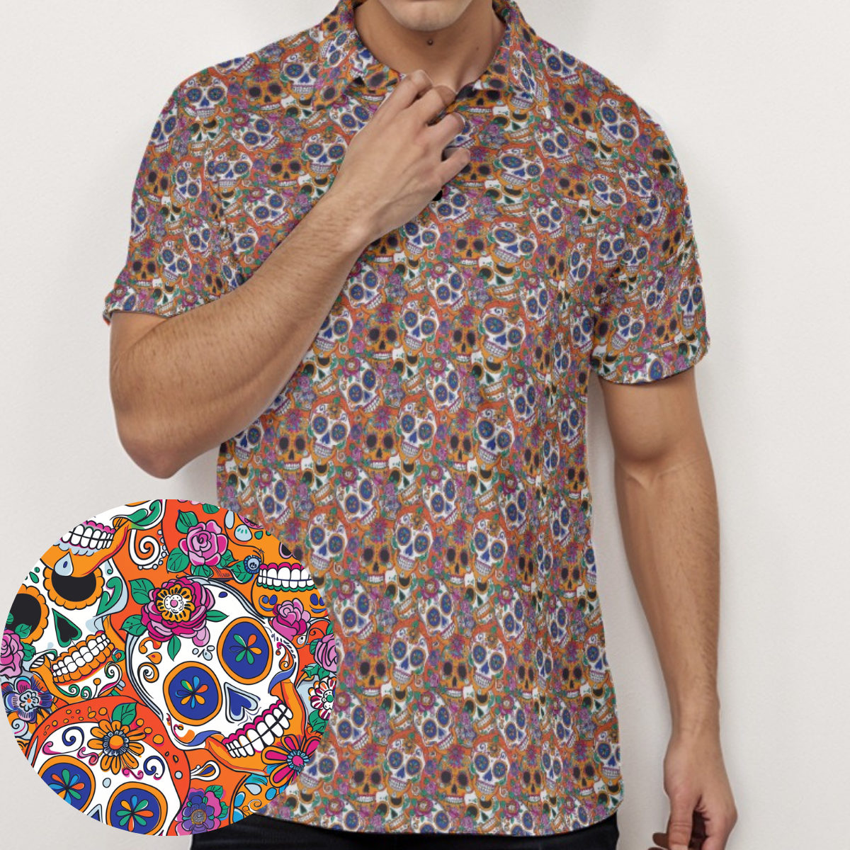 Calaveras - Men's Polo Shirt
