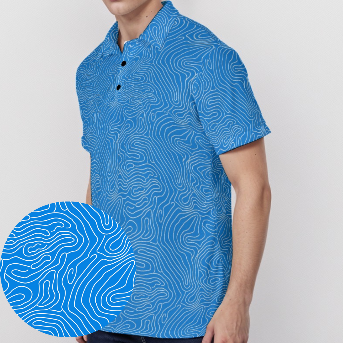 Deep Blue - Men's Polo Shirt