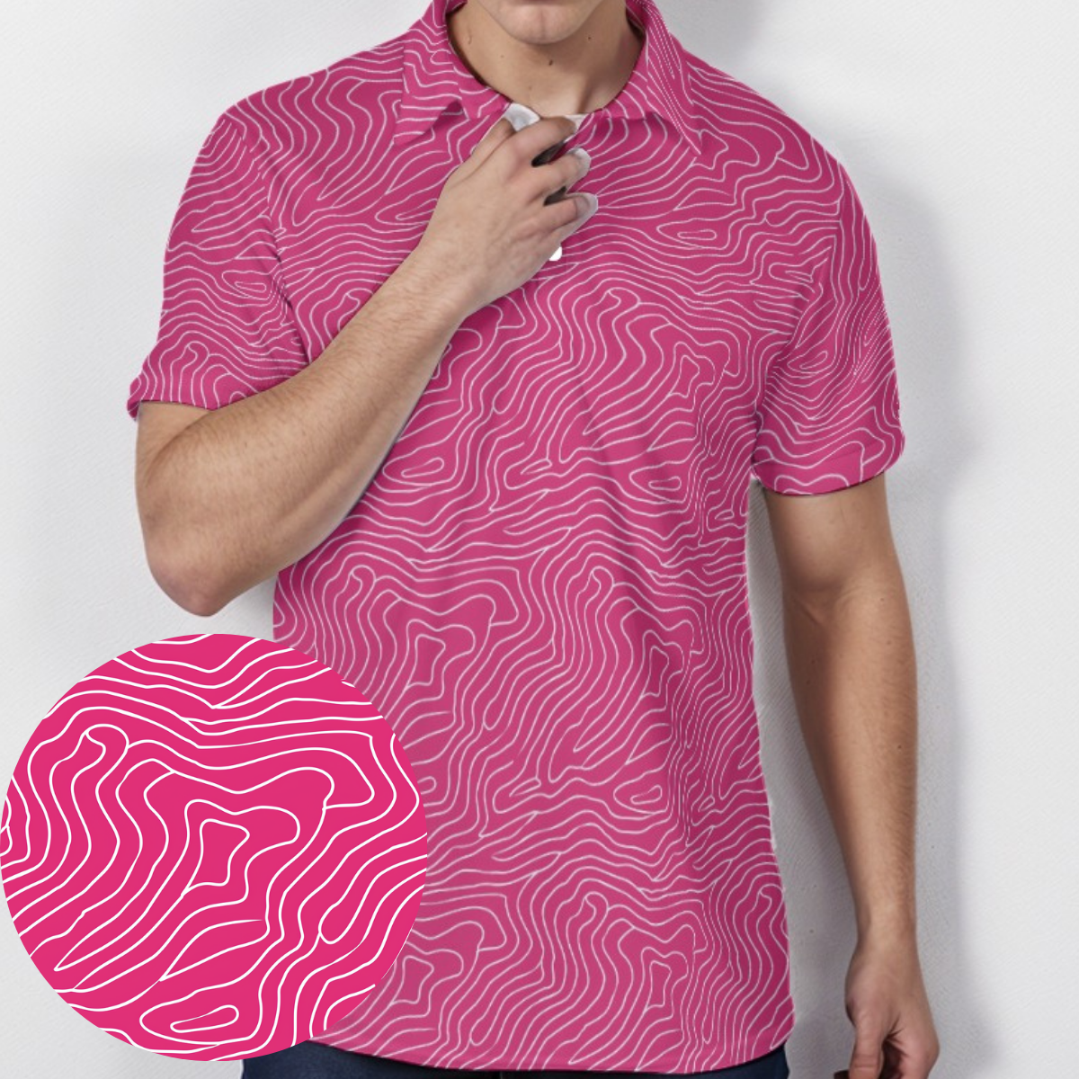 Pleasure Pink - Men's Polo Shirt