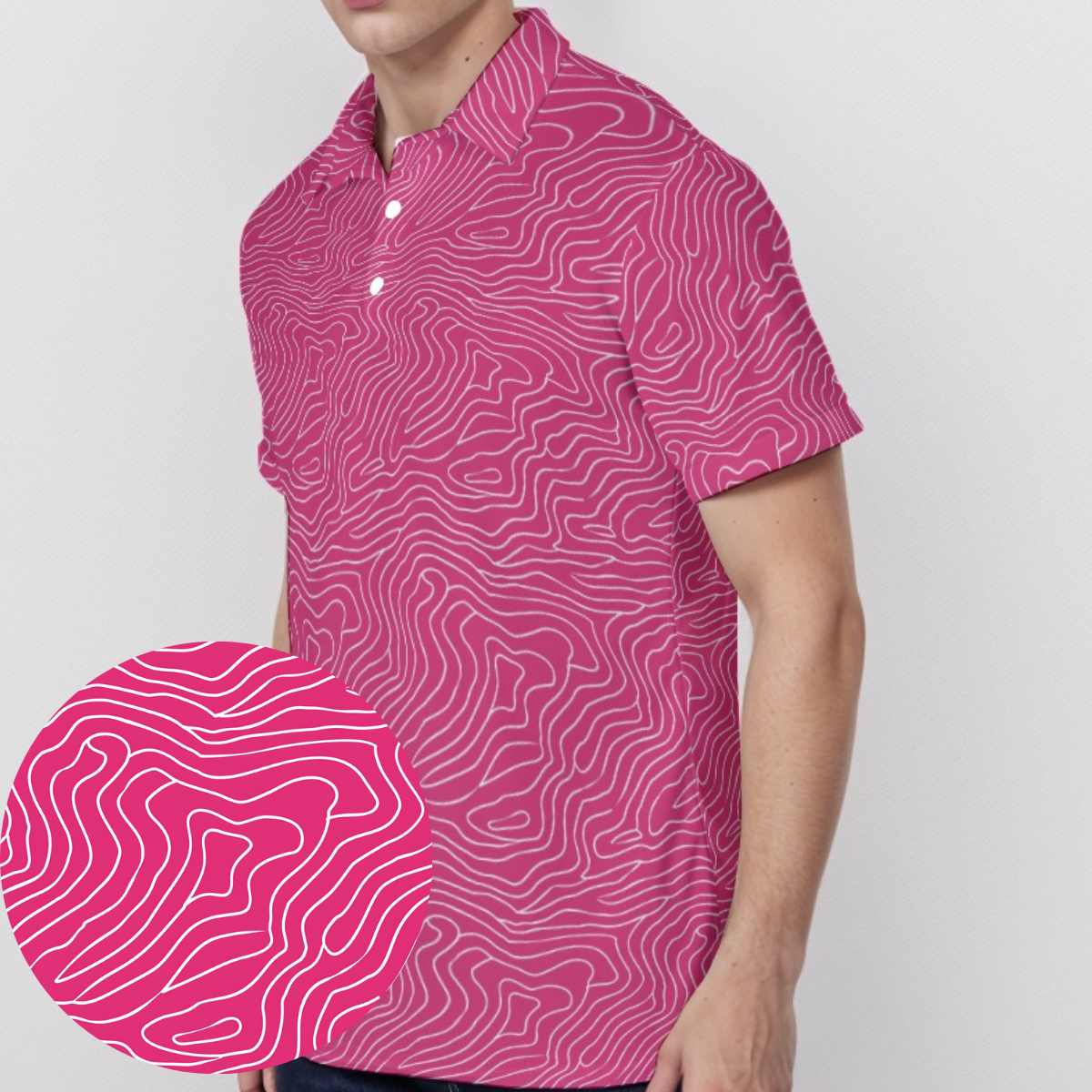 Pleasure Pink - Men's Polo Shirt