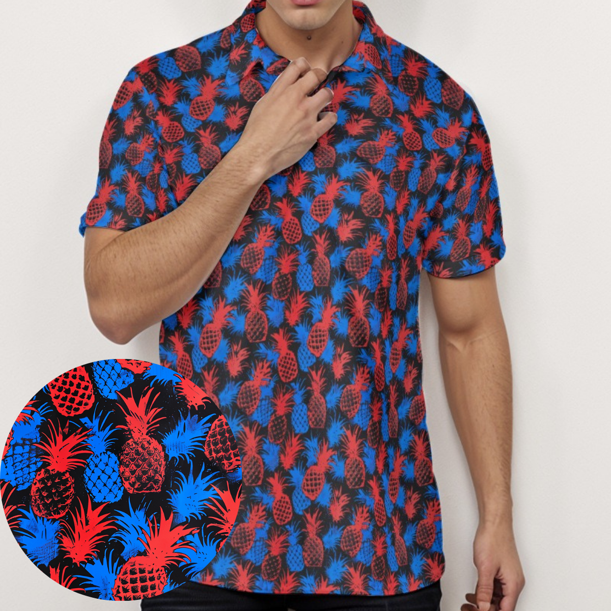 Patriotic Pineapple - Men's Polo Shirt