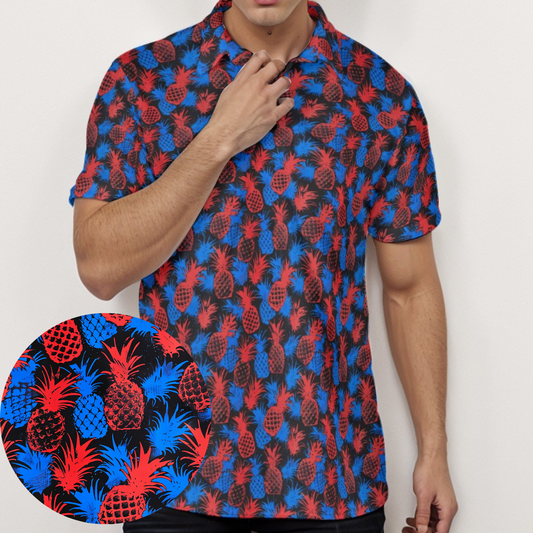 Patriotic Pineapple - Men's Polo Shirt