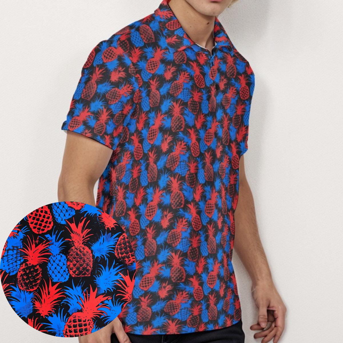 Patriotic Pineapple - Men's Polo Shirt