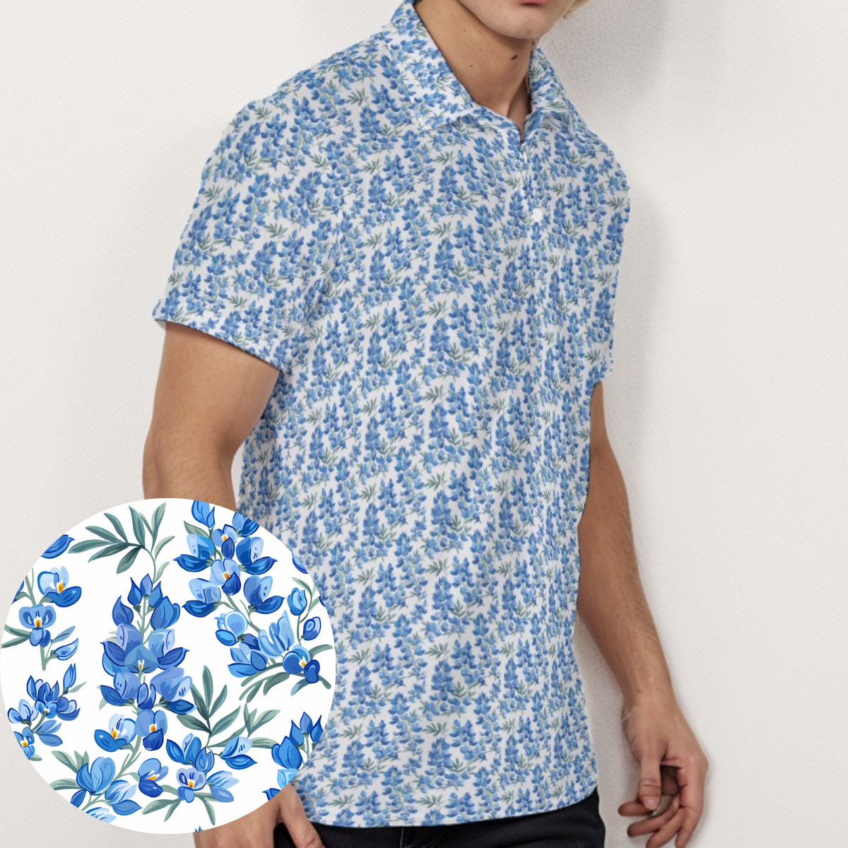 Bluebonnets - Men's Polo Shirt