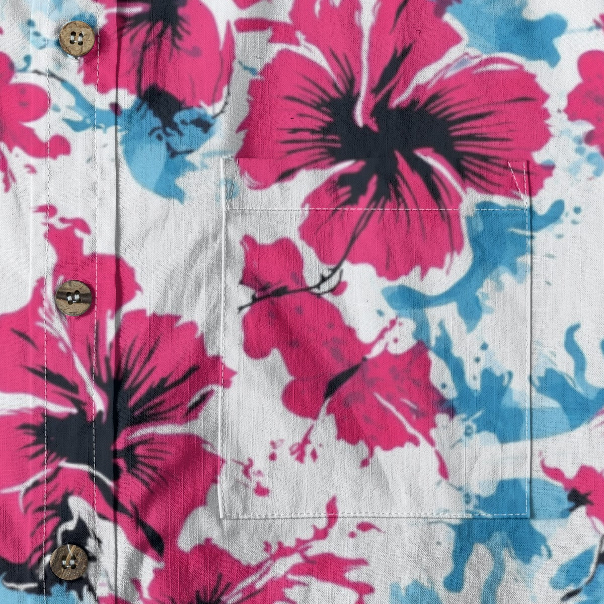 Heavenly Hibiscus - Men's Cotton Shirt