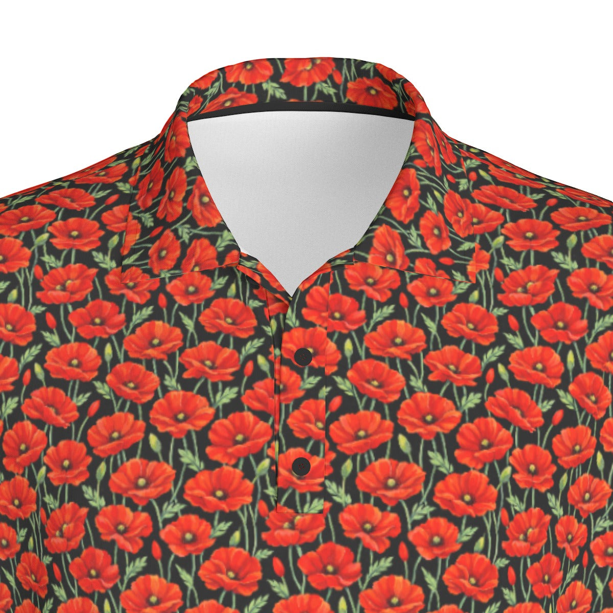 Red Poppy - Men's Polo Shirt