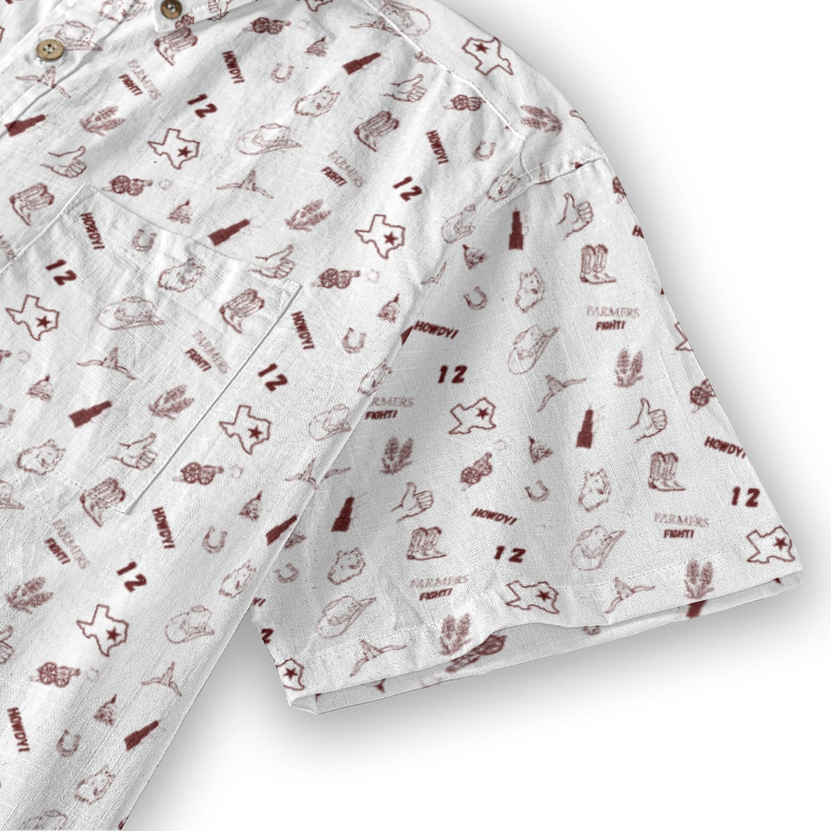 Farmers Fight White - Men's Cotton Shirt
