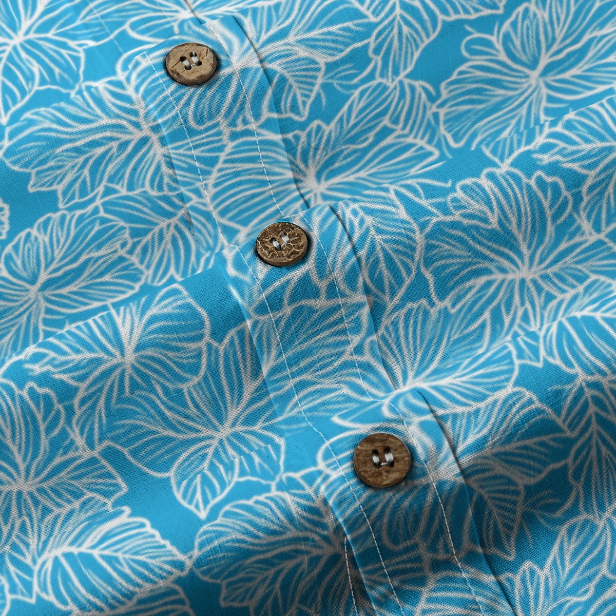 Blue Wave - Men's Cotton Shirt