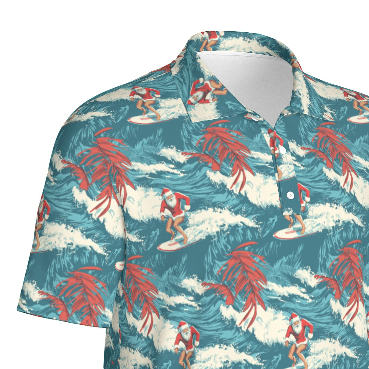 Santa Surf - Men's Polo Shirt