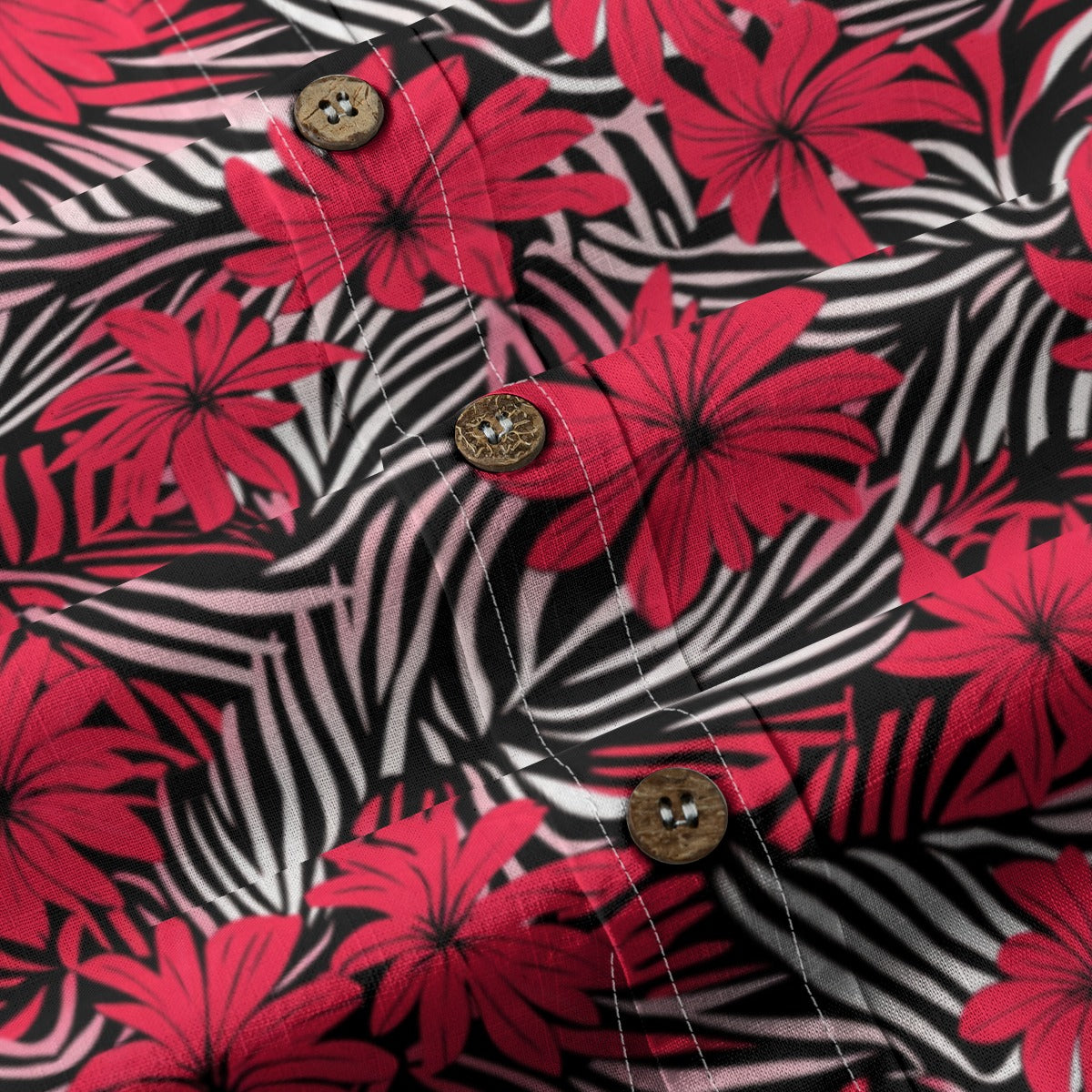 Red Hawaii - Men's Cotton Shirt