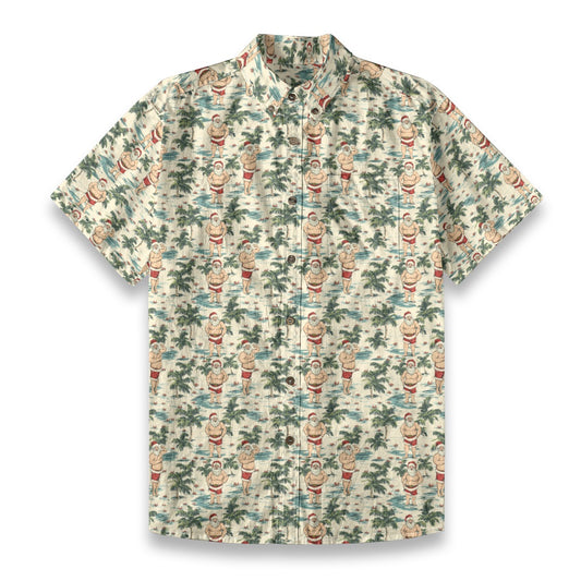Sunkissed Santa - Men's Cotton Shirt
