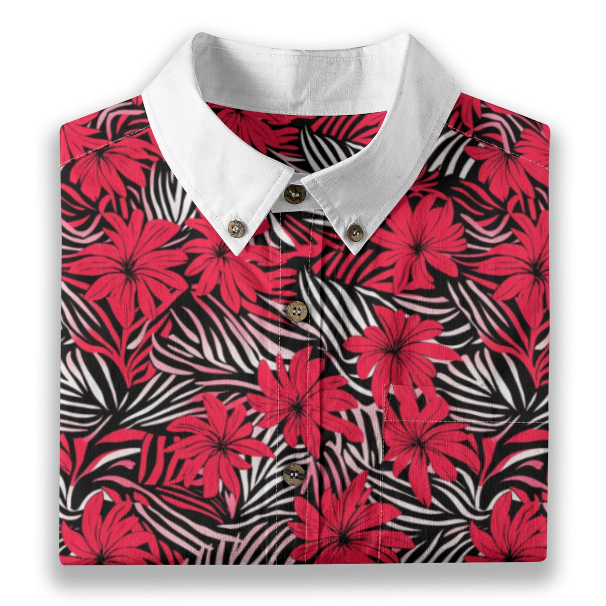 Red Hawaii - Men's Cotton Shirt