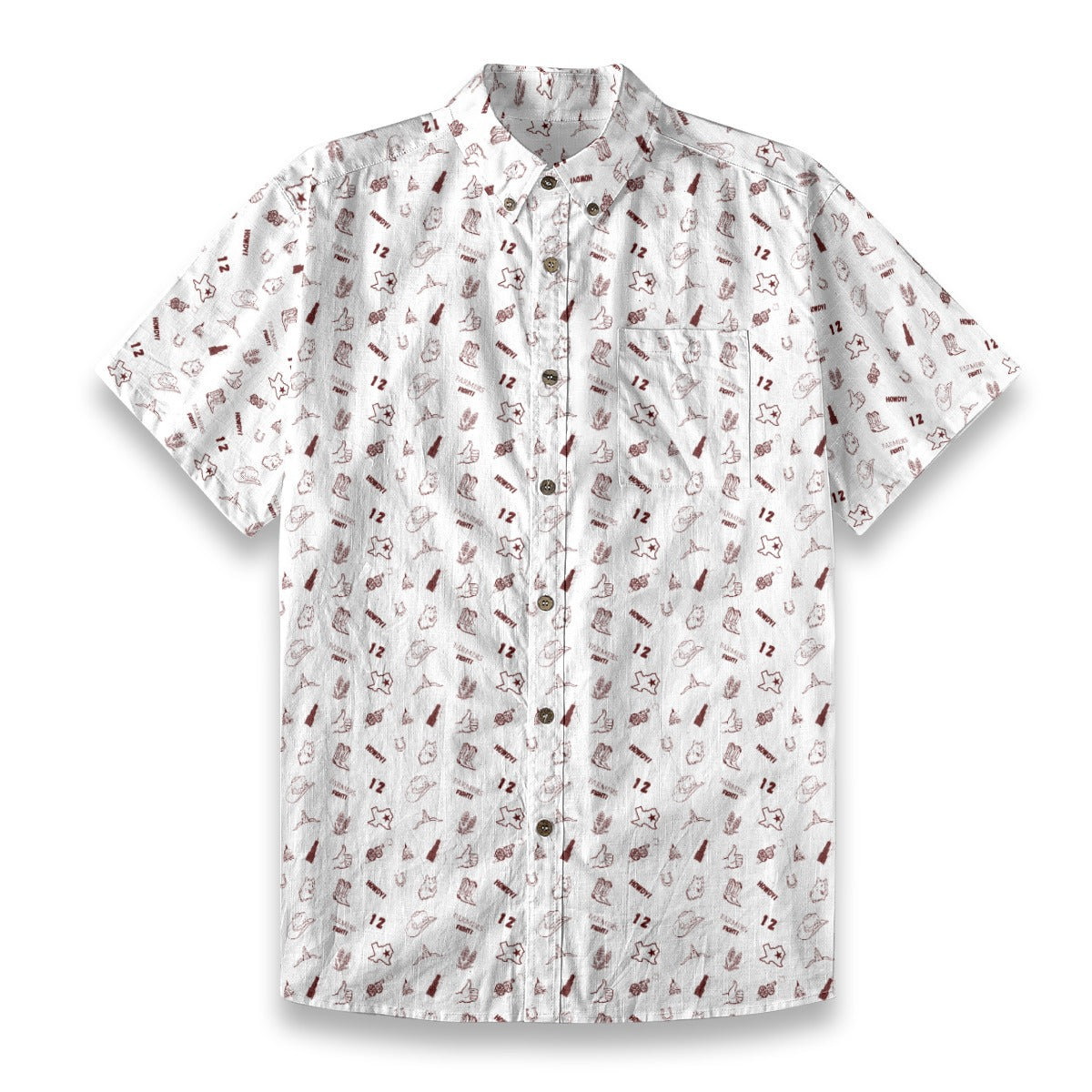 Farmers Fight White - Men's Cotton Shirt