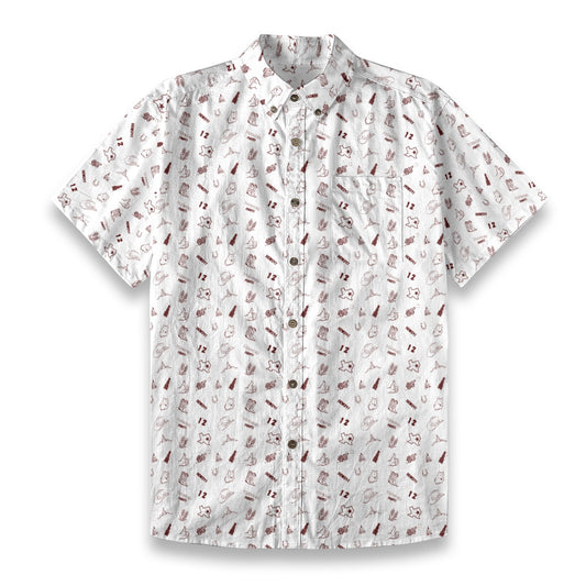 Farmers Fight White - Men's Cotton Shirt