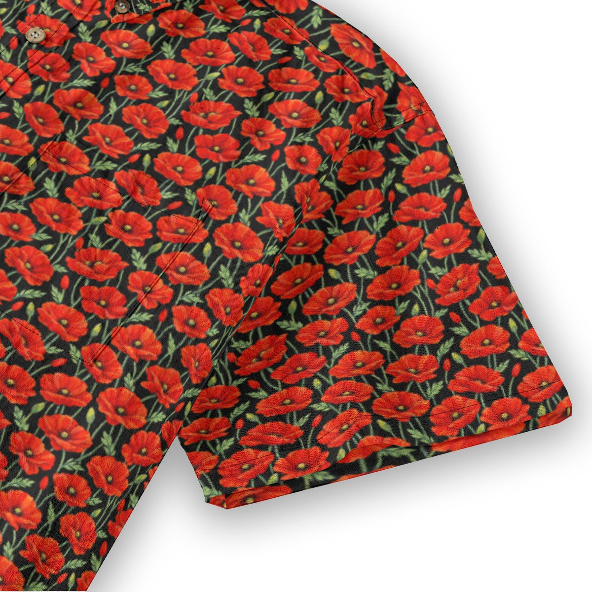 Red Poppy - Men's Cotton Shirt