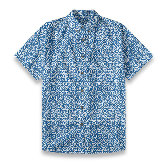 Poseidon's Wave - Men's Cotton Shirt