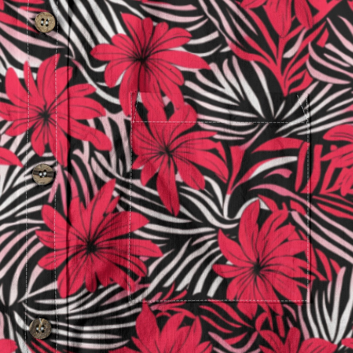 Red Hawaii - Men's Cotton Shirt