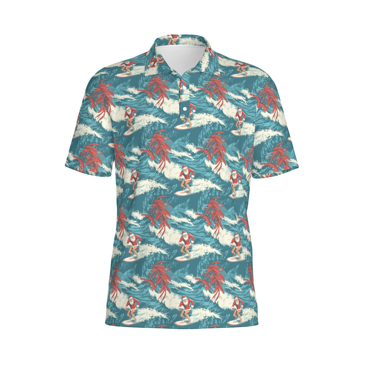 Santa Surf - Men's Polo Shirt